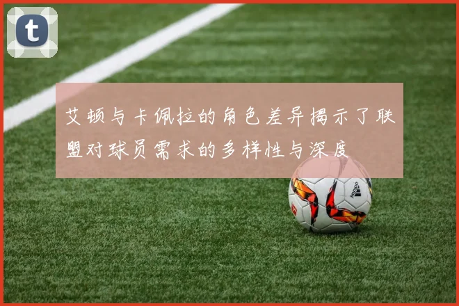 艾顿与卡佩拉的角色差异揭示了联盟对球员需求的多样性与深度